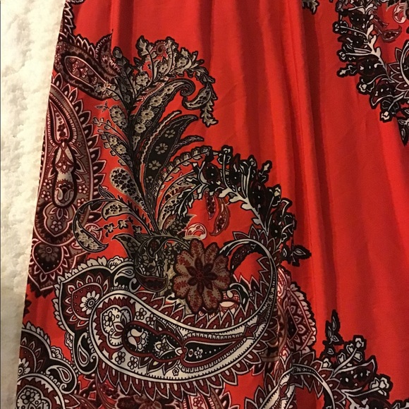 Paisley Red Dress - Picture 9 of 11